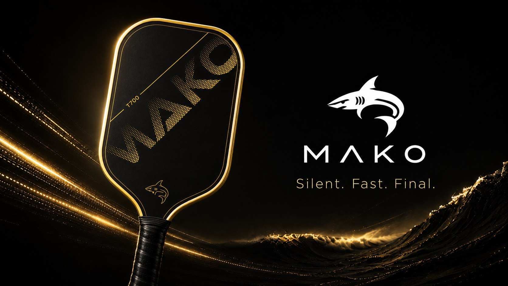 MAKO performance pickleball paddle banner